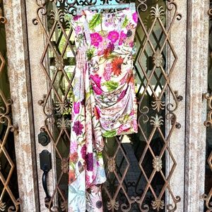 New! Katie May Chasing Dawn Pink Daisy Dress Small XS